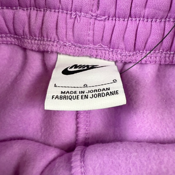 Nike Girls Loose Fit Sweatpants Size L Rush Fuchsia Back to School NWT Fleece - Picture 10 of 14
